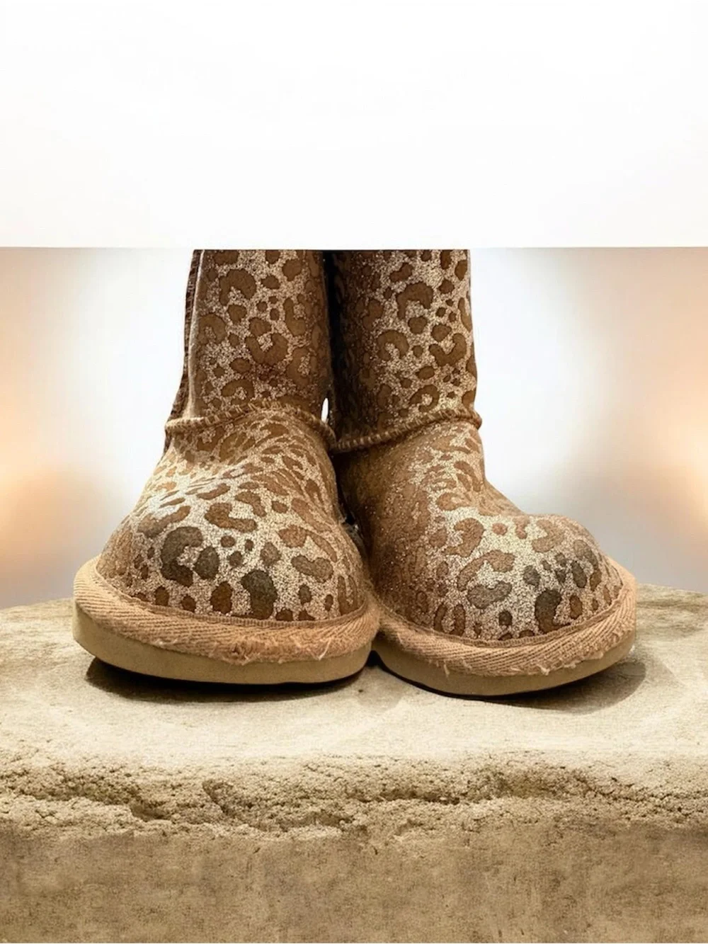 UGG Leopard Boots Girls New Classic Size 13